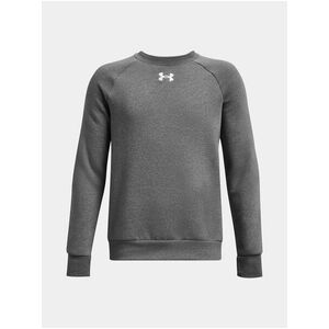 Šedá chlapčenská melírovaná mikina Under Armour Rival Fleece Crew vyobraziť