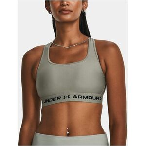 Sivá sportovní podprsenka Under Armour Crossback Mid Bra vyobraziť