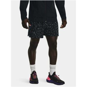 Čierne pánske vzorované športové kraťasy Under Armour LAUNCH ELITE 5'' PRT SHORT vyobraziť