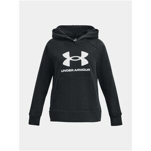 Čierna dievčenská mikina s kapucňou Under Armour Rival vyobraziť