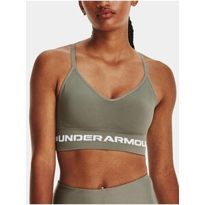 Kaki športová podprsenka Under Armour UA Seamless Low Long Bra vyobraziť