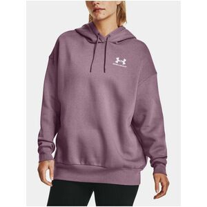 Fialová mikina Under Armour Essential Flc OS Hoodie vyobraziť