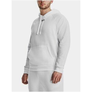 Biela mikina Under Armour UA Rival Fleece Hoodie vyobraziť