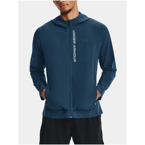 Tmavomodrá športová bunda Under Armour OUTRUN THE STORM JACKET vyobraziť