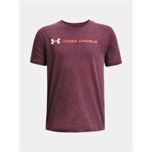 Vínové tričko Under Armour UA B LOGO WORDMARK SS vyobraziť