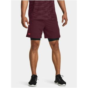 Vínové športové kraťasy Under Armour UA Vanish Woven 6in Shorts vyobraziť