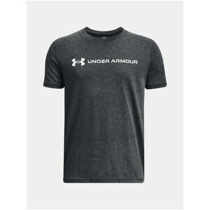 Tmavosivé tričko Under Armour UA B LOGO WORDMARK SS vyobraziť