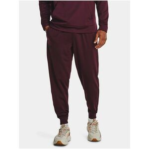 Vínové športové tepláky Under Armour UA Armour Fleece Joggers vyobraziť