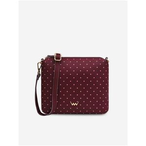 Vínová dámska crossbody kabelka Vuch Coalie Dotty Wine vyobraziť