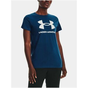 Tmavomodré športové tričko Under Armour UA W SPORTSTYLE LOGO SS vyobraziť