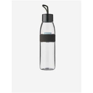 Transparentno-čierna fľaša Mepal Ellipse Nordic Black (500 ml) vyobraziť