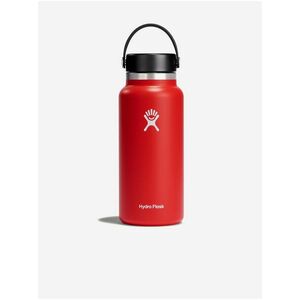 Červená nerezová termofľaša Hydro Flask Wide Mouth Flex Cap (946 ml) vyobraziť