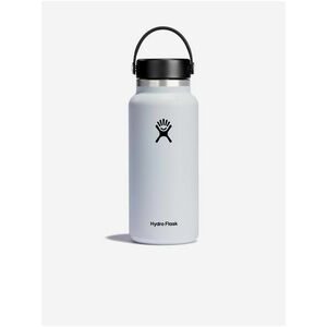 Biela nerezová termofľaša Hydro Flask Wide Mouth Flex Cap (946 ml) vyobraziť