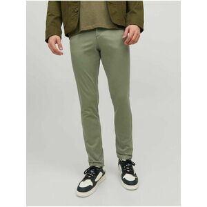 Zelené pánske chino nohavice Jack & Jones Marco vyobraziť