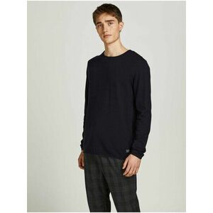 Čierny pánsky basic sveter Jack & Jones Hill vyobraziť