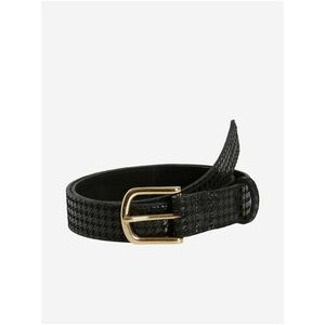 Čierny dámsky opasok VILA Vilela Leather Jeans Belt/EF/LS vyobraziť