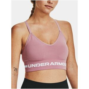 Ružová športová podprsenka Under Armour UA Seamless Low Long Bra vyobraziť