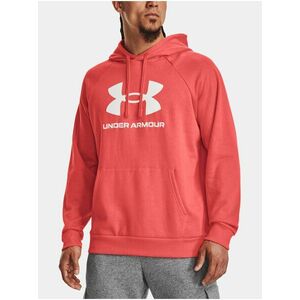 Červená mikina Under Armour UA Rival Fleece Logo HD vyobraziť