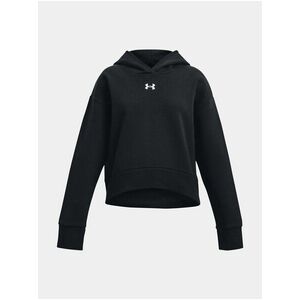 Čierna mikina Under Armour UA Rival Fleece Crop Hoodie vyobraziť