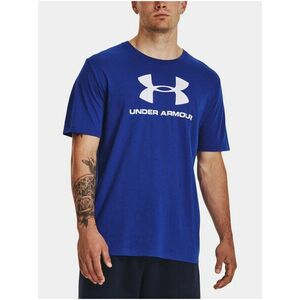 Modré tričko Under Armour UA M SPORTSTYLE LOGO SS vyobraziť