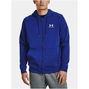 Modrá mikina Under Armour UA Essential Fleece FZ Hood vyobraziť