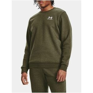 Kaki mikina Under Armour UA Essential Fleece Crew vyobraziť