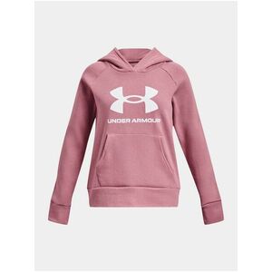 Ružová mikina Under Armour UA Rival Fleece BL Hoodie vyobraziť