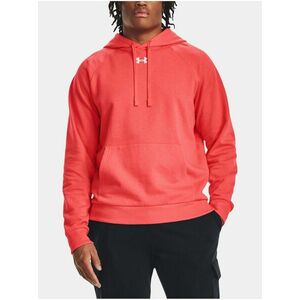 Červená mikina Under Armour UA Rival Fleece Hoodie vyobraziť