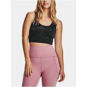 Čierne športové crop top tielko Under Armour Meridian Fitted CropTankPrnt vyobraziť