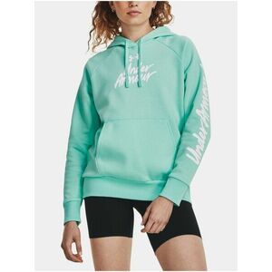 Tyrkysová mikina Under Armour UA Rival Fleece Graphic Hdy vyobraziť