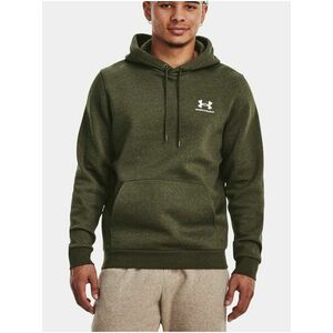 Kaki mikina Under Armour UA Essential Fleece Hoodie vyobraziť