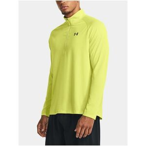 Žlté športové tričko Under Armour UA Tech 2.0 1/2 Zip vyobraziť