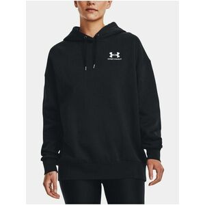 Čierna mikina Under Armour Essential Flc OS Hoodie vyobraziť