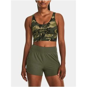 Kaki športové crop top tielko Under Armour Meridian Fitted CropTankPrnt vyobraziť