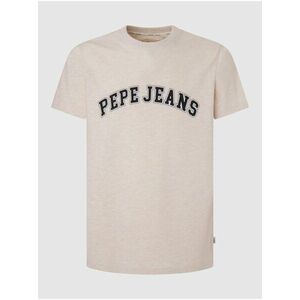 Béžové pánske tričko Pepe Jeans vyobraziť