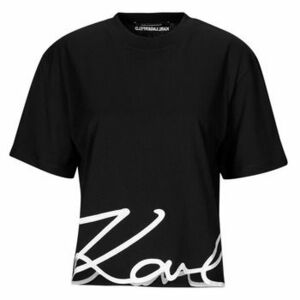 Tričká s krátkym rukávom Karl Lagerfeld KARL SIGNATURE HEM T-SHIRT vyobraziť