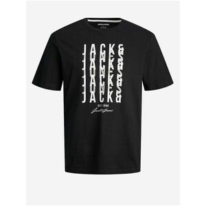 Čierne pánske tričko Jack & Jones Delvin vyobraziť