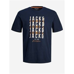 Tmavomodré pánske tričko Jack & Jones Delvin vyobraziť