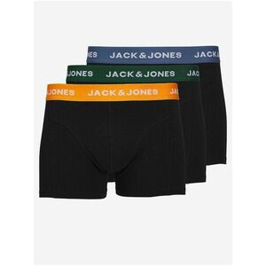 Súprava troch pánskych čiernych boxeriek Jack & Jones vyobraziť