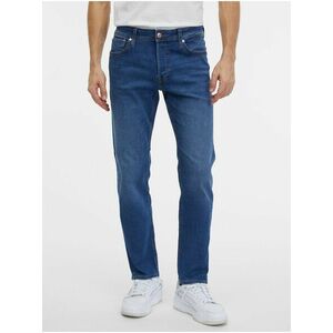 Modré pánske slim fit rifle Jack & Jones Mike vyobraziť