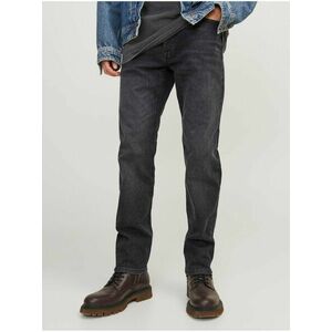 Tmavosivé pánske slim fit džínsy Jack & Jones Mike vyobraziť
