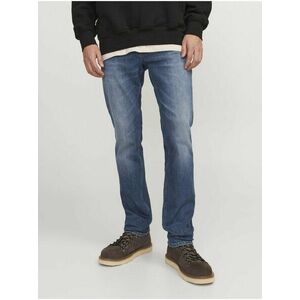 Modré pánske slim fit džínsy Jack & Jones Tim vyobraziť