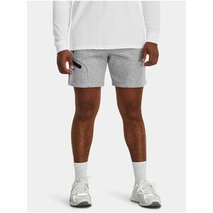 Svetlosivé športové kraťasy Under Armour UA Unstoppable Flc Shorts vyobraziť