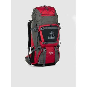 Šedo-červený unisex športový ruksak Kilpi ECRINS (45+5 l) vyobraziť