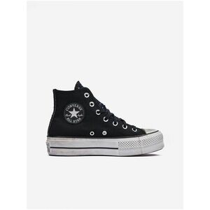 Čierne dámske členkové tenisky Converse Chuck Taylor All Star Lift vyobraziť