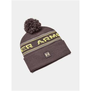 Hnedá čiapka Under Armour UA Mens Halftime Pom Beanie vyobraziť