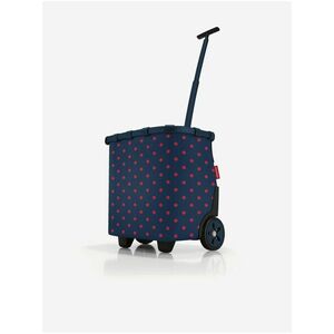 Červeno-modrý bodkovaný nákupný vozík na kolieskach Reisenthel Carrycruiser Frame Mixed Dots Red vyobraziť