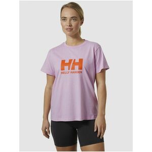 Svetlo fialové dámske tričko HELLY HANSEN HH Logo T-Shirt 2.0 vyobraziť