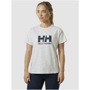 Šedé melírované dámske tričko HELLY HANSEN HH Logo T-Shirt 2.0 vyobraziť