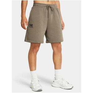 Hnedé kraťasy Under Armour UA Essl Flc Relax BF Short vyobraziť